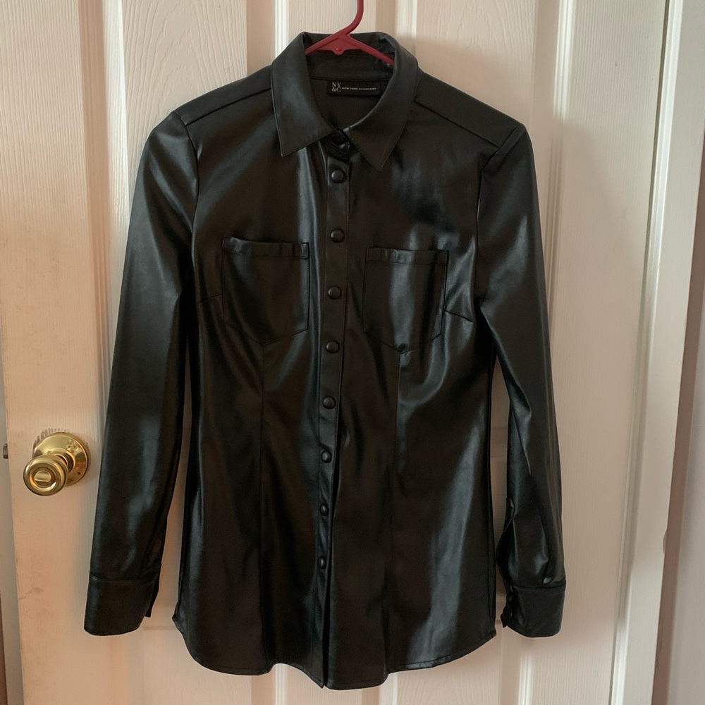 New York & Company faux leather jacket